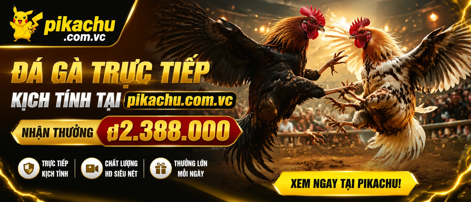 Giao diện Đá Gà PIKACHU trên mobile