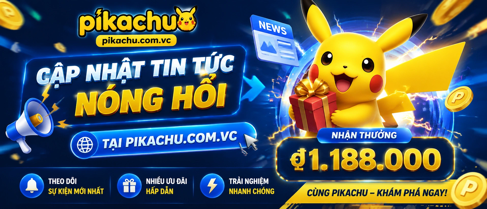 Tin tức PIKACHU mới nhất trên giao diện News Center